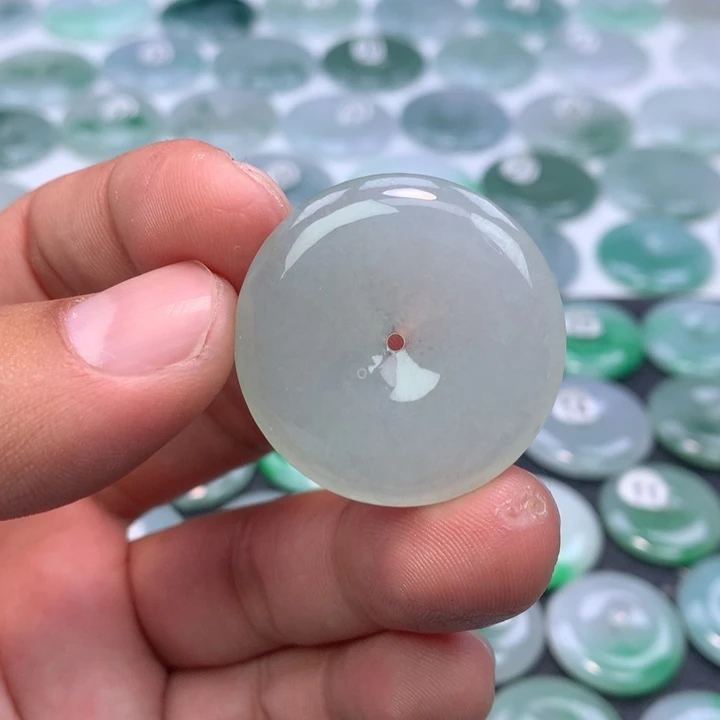 翡翠未镶嵌颈饰缅甸天然A货翡翠32.8-6.2