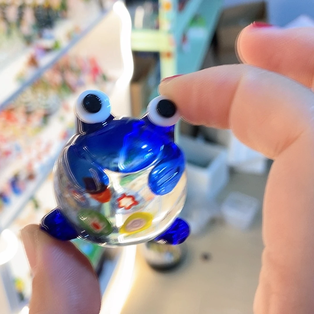 琉璃手工艺品雾*风青蛙