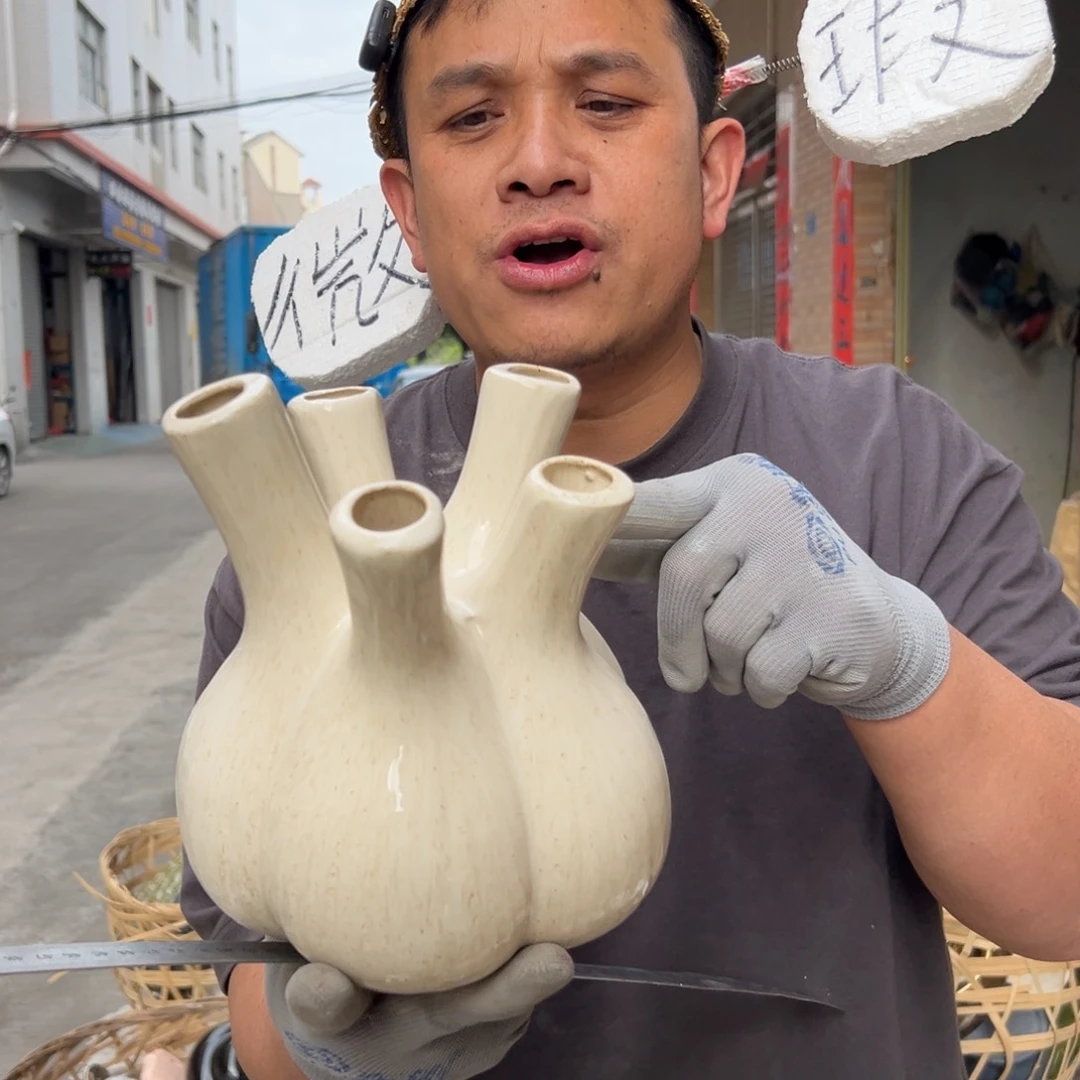 摆件33 号高中低温陶瓷工艺瓶（部分微瑕）