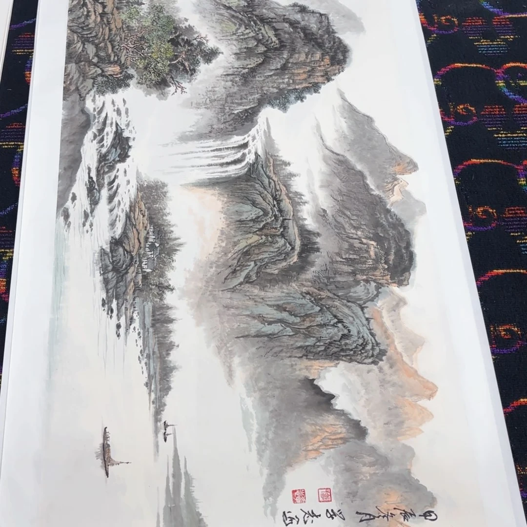 国画西*刘学志4尺山水马