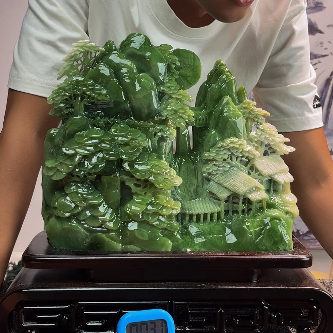 百***文玉玉摆件多色带底座