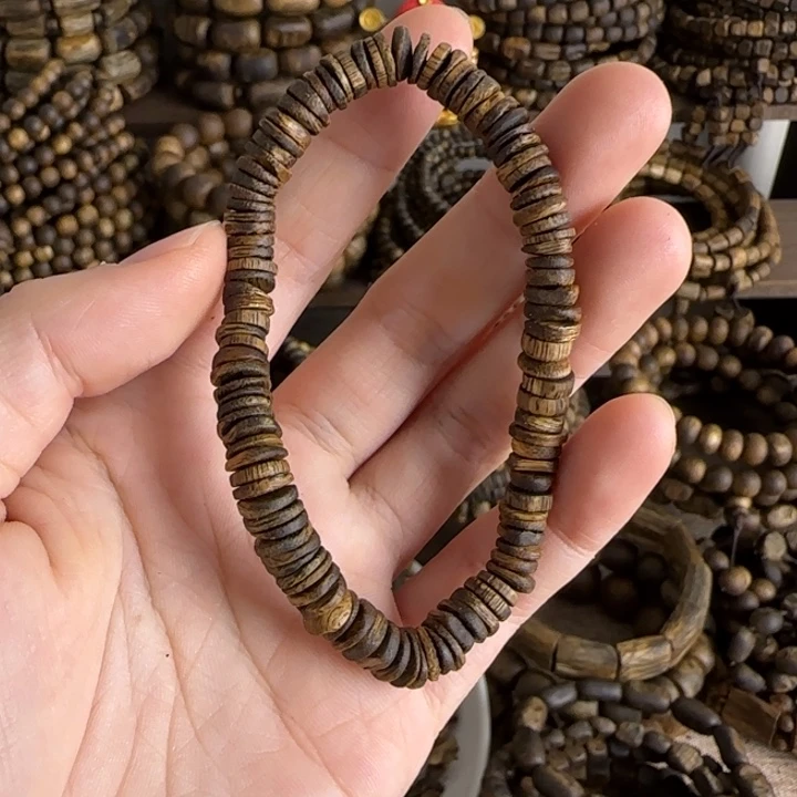 珠串奇楠沉香06碎银子4.89克