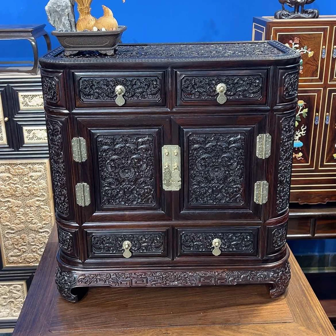 【闪购商品】红酸枝木类成套家具茶柜