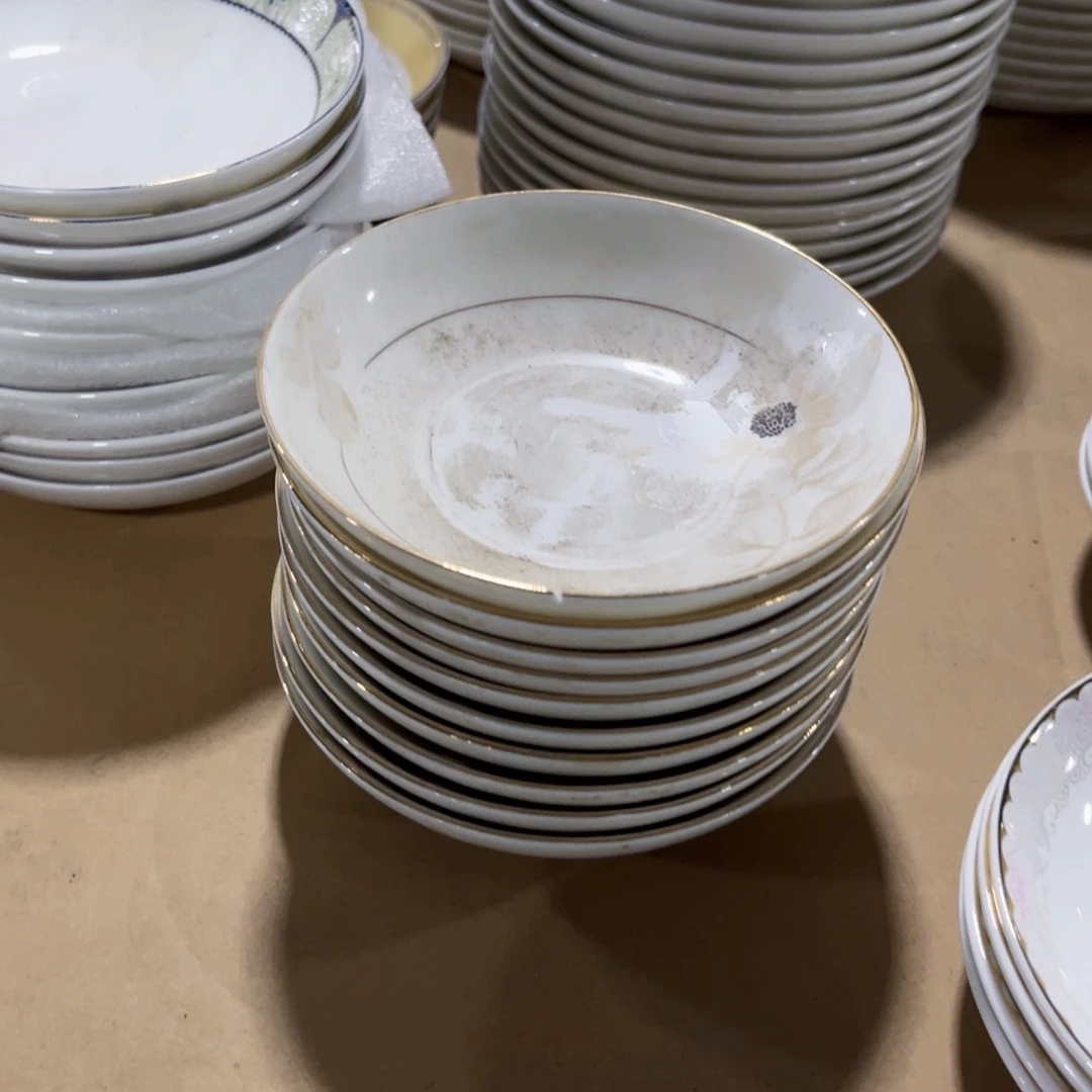 用***7新骨瓷一花一世界4寸12个