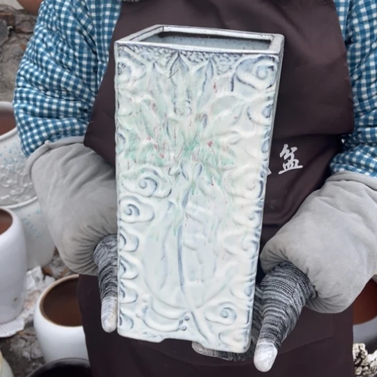 红陶口14高31瑕疵