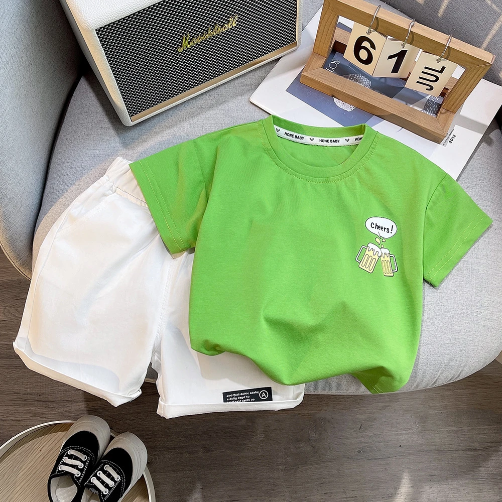 男童夏季套装1-2-3-4岁儿童休闲洋气薄款短袖夏款韩版宝宝T恤衣服