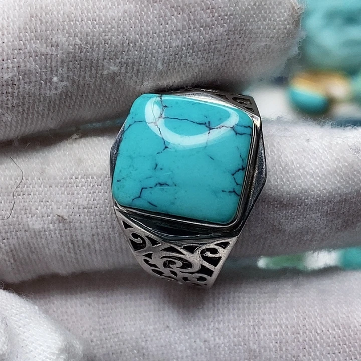 绿松石未镶嵌天然原矿 地大质检