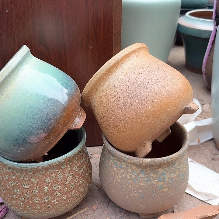 红陶微瑕花盆处理来啦