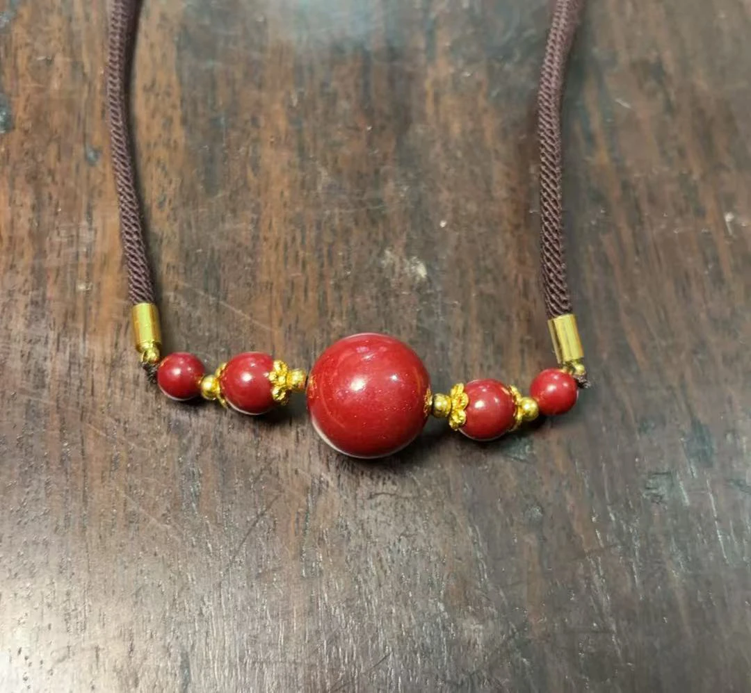 含辰砂工艺品祥瑞辰砂吊坠a028