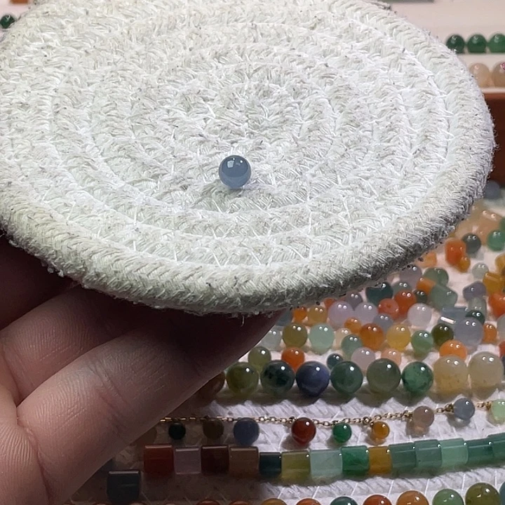 翡翠散珠未镶嵌定制翡翠卡6.5