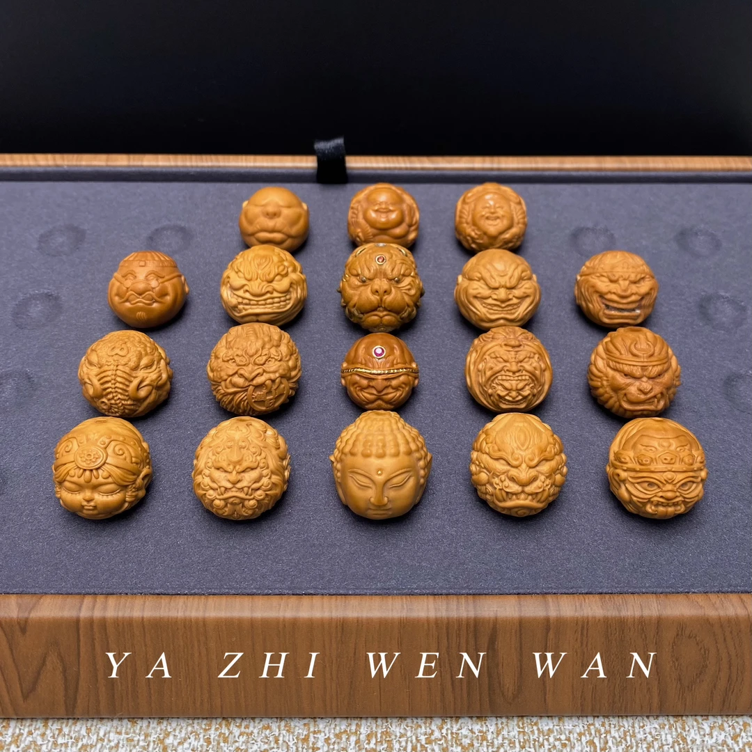 【雕刻单颗】猴头核桃手串配饰