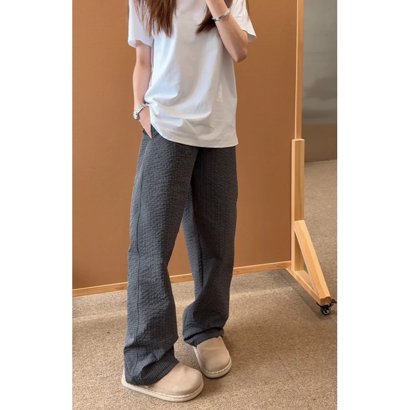 colyon美式潮流宽松男生慵懒风阔腿裤春秋薄款时尚老钱风休闲长裤