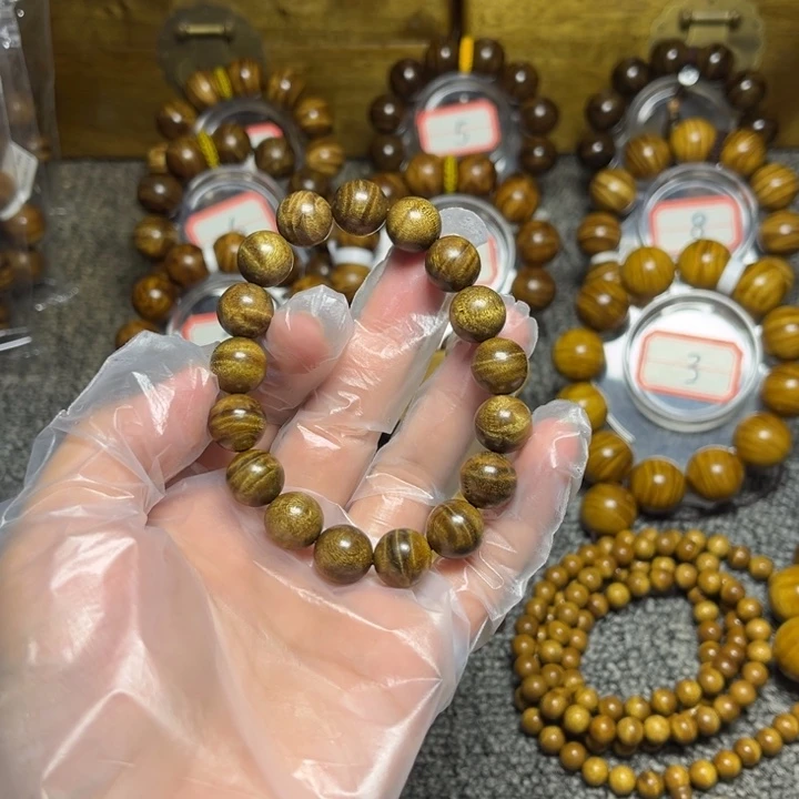 手串/手链楠木（金丝楠）枯木黑金水波1.2