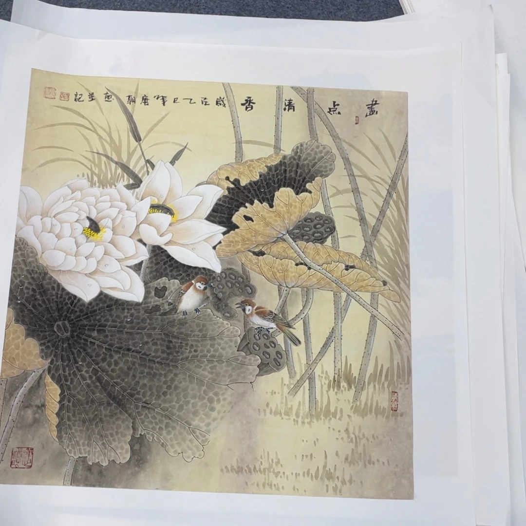 国画手绘国画欣赏一下