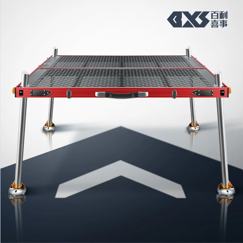 2025新款超轻折叠便铝合金深水钓鱼台支架平台大钓台免拆镂空钓台