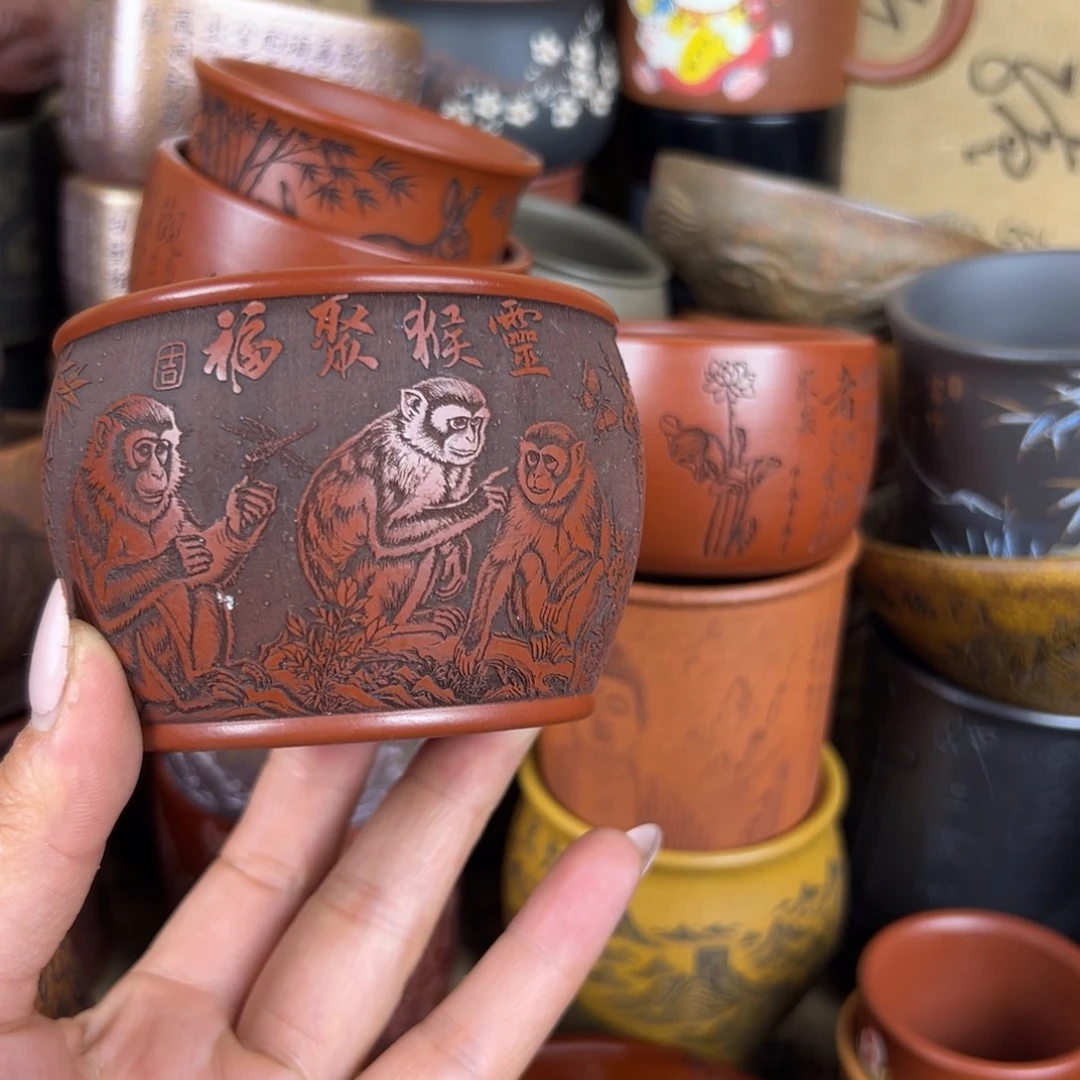 紫砂茶杯紫砂紫砂