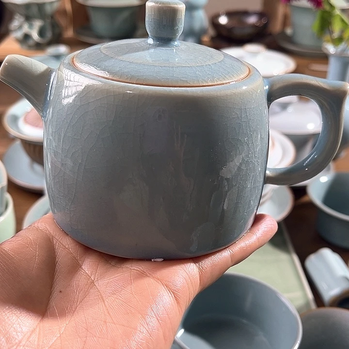 初***冷其他陶原矿原产地福利天蓝井栏壶