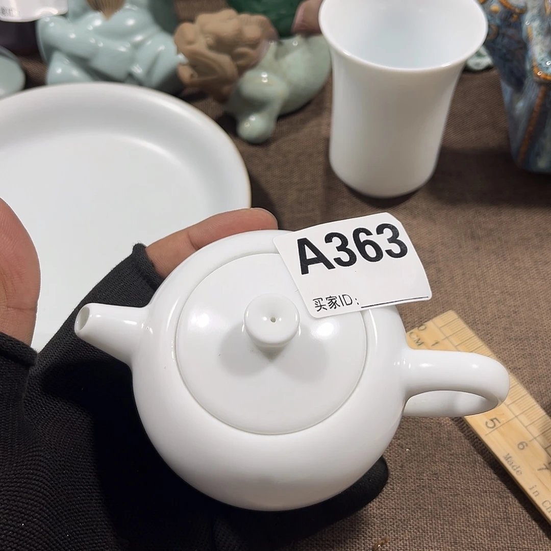 瓷片茶摆件工艺品摆件666