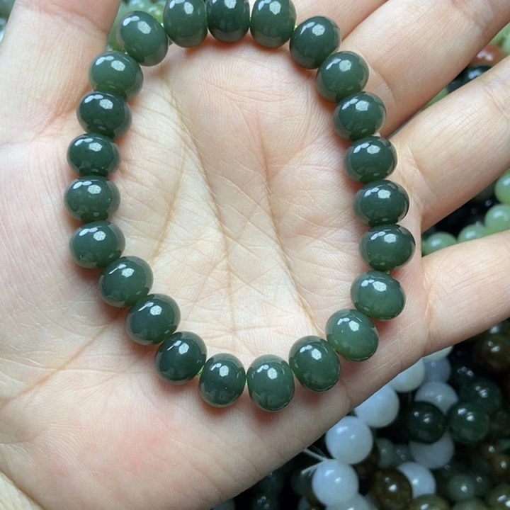 和田玉未镶嵌手链卡10