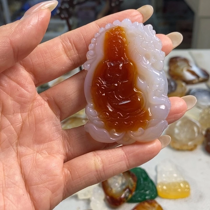 玛瑙/玉髓吊坠(不含链)未镶嵌