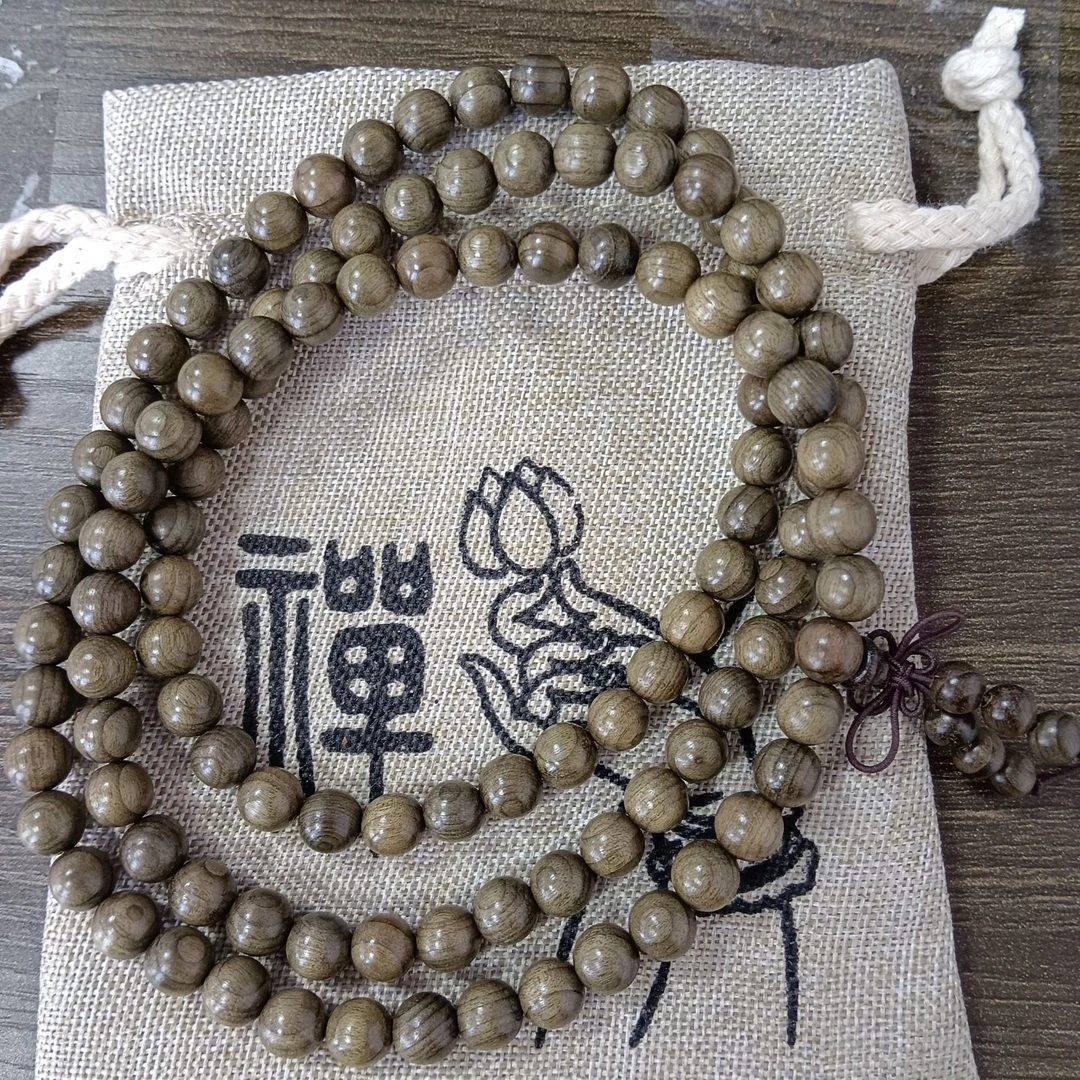 【直播专属价】A180阴沉木手串8mm108颗多圈盘玩手持挂脖手链男女款