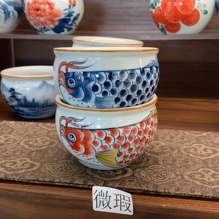 釉下老陶泥手工绘制