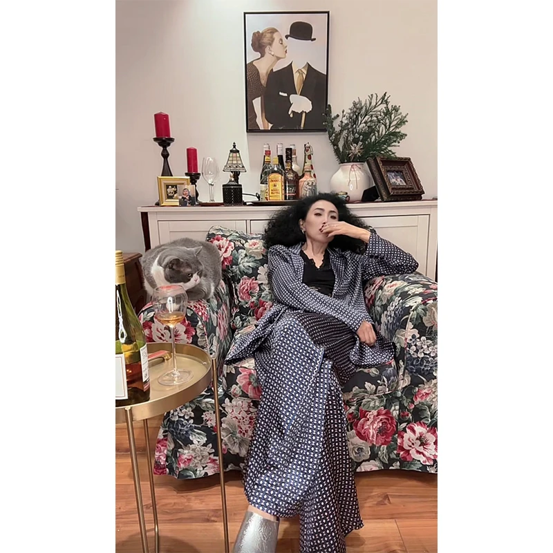 宽松重磅真丝套装