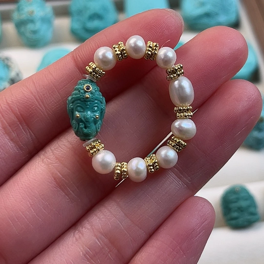 绿松石未镶嵌配饰