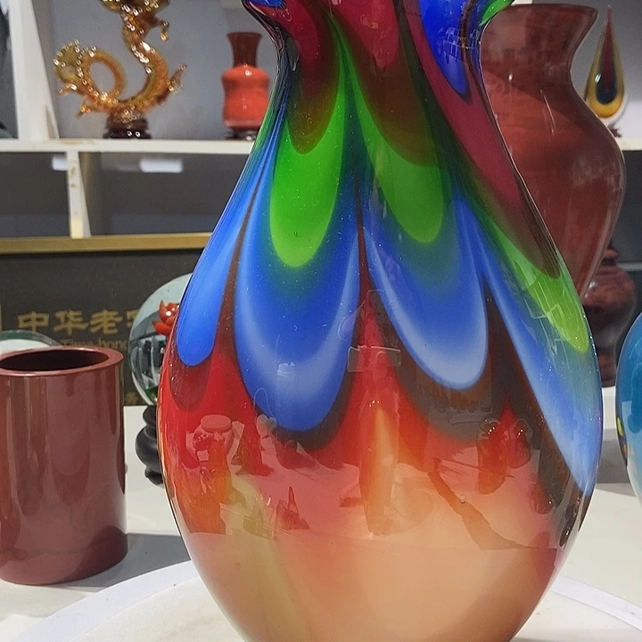 琉璃纯手工琉璃花瓶