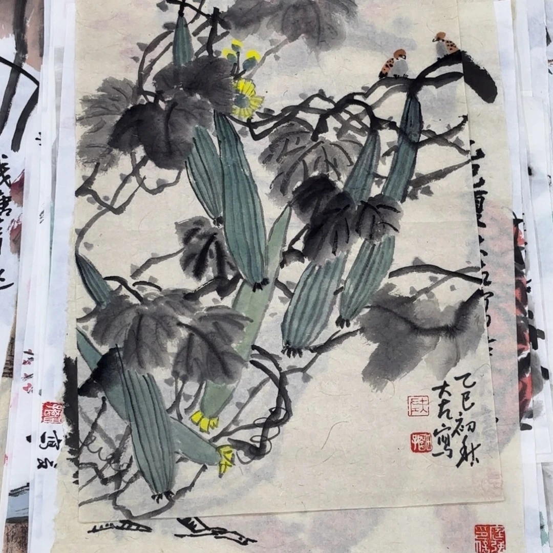 国画大左老师作品刘