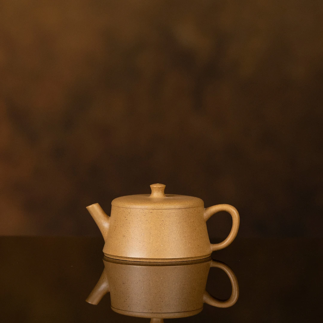 【利贞l柱础】原矿段泥 约110cc 手工制作紫砂壶 茶具QXHF