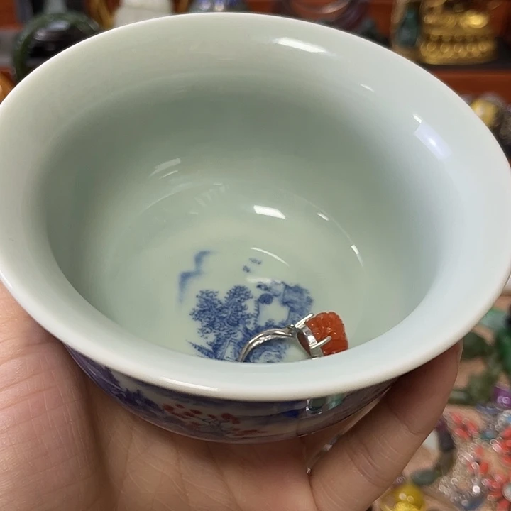 幸***草杯精美雕刻物件物件