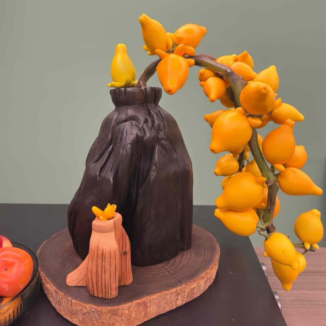 【零下慎拍】小猪佩奇果 黄金果 摆放软装花材干插即可 轻微掉果