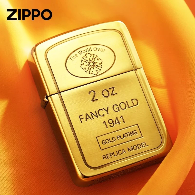ZIPPO/之宝官方正版1941复刻金砖经典男士煤油防风打火机DY9913DK