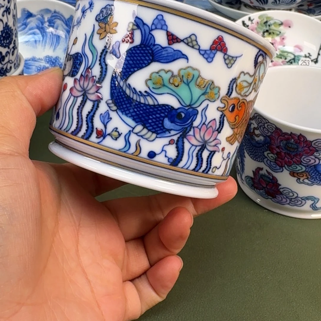 陶景德镇纯手绘茶具圆圆260