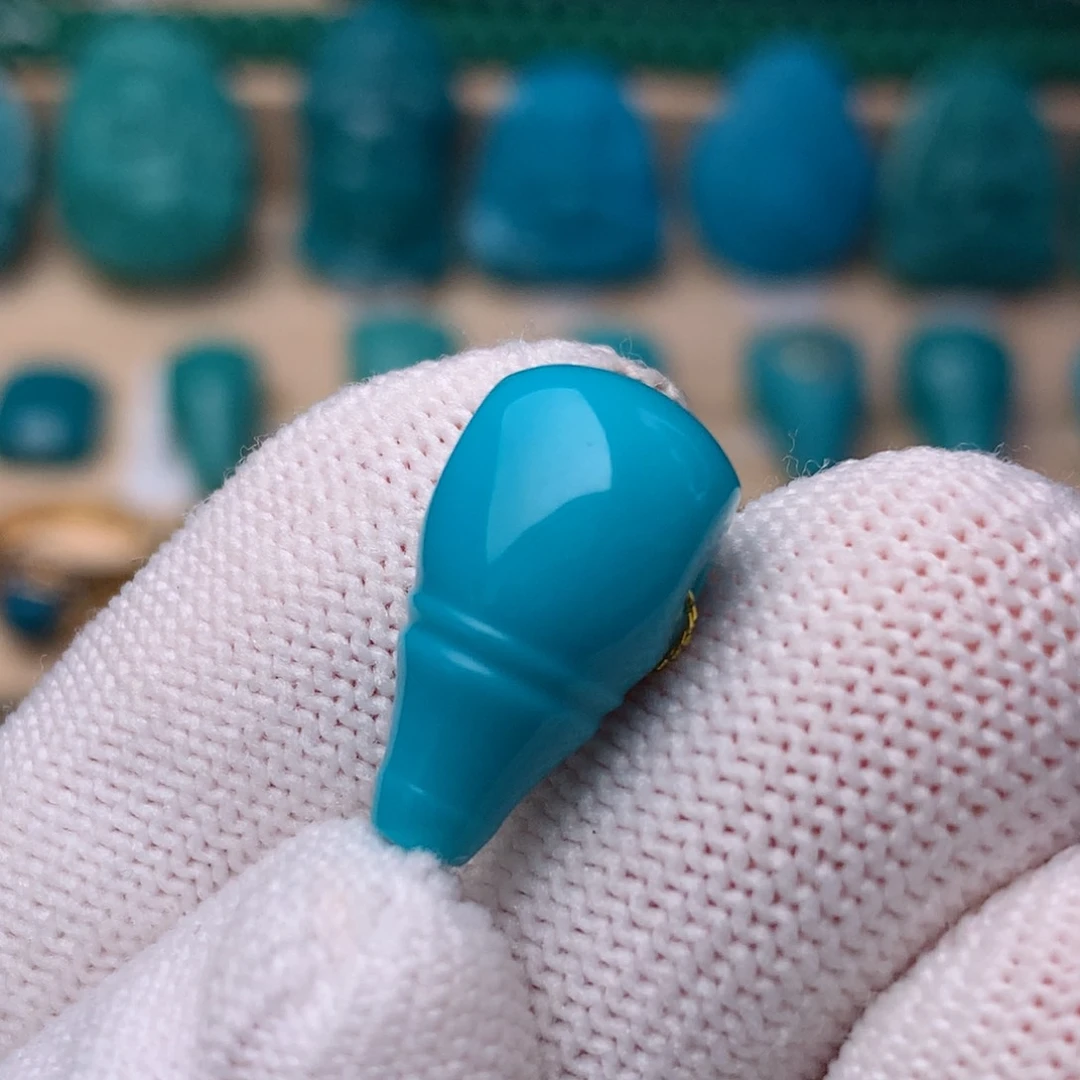 未镶嵌绿松石珠宝奇石10m m