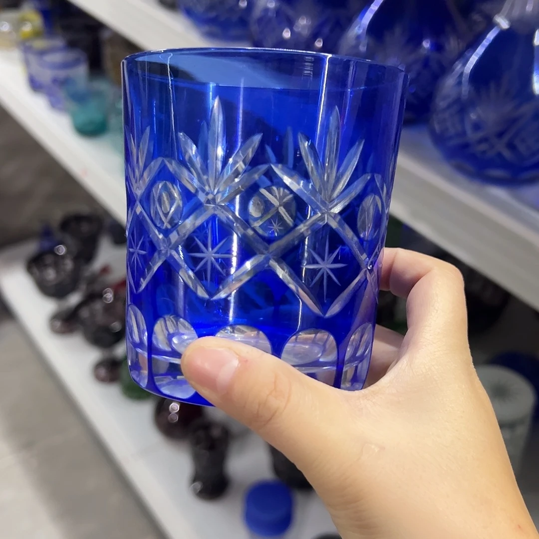 水晶玻璃平底款微瑕一个