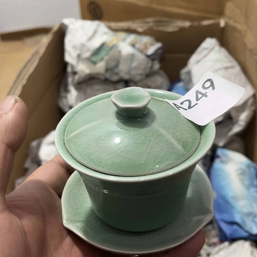 瓷片茶摆件工艺品摆件666