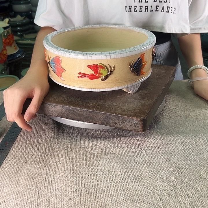 泳坤堂石湾盆陶瓷