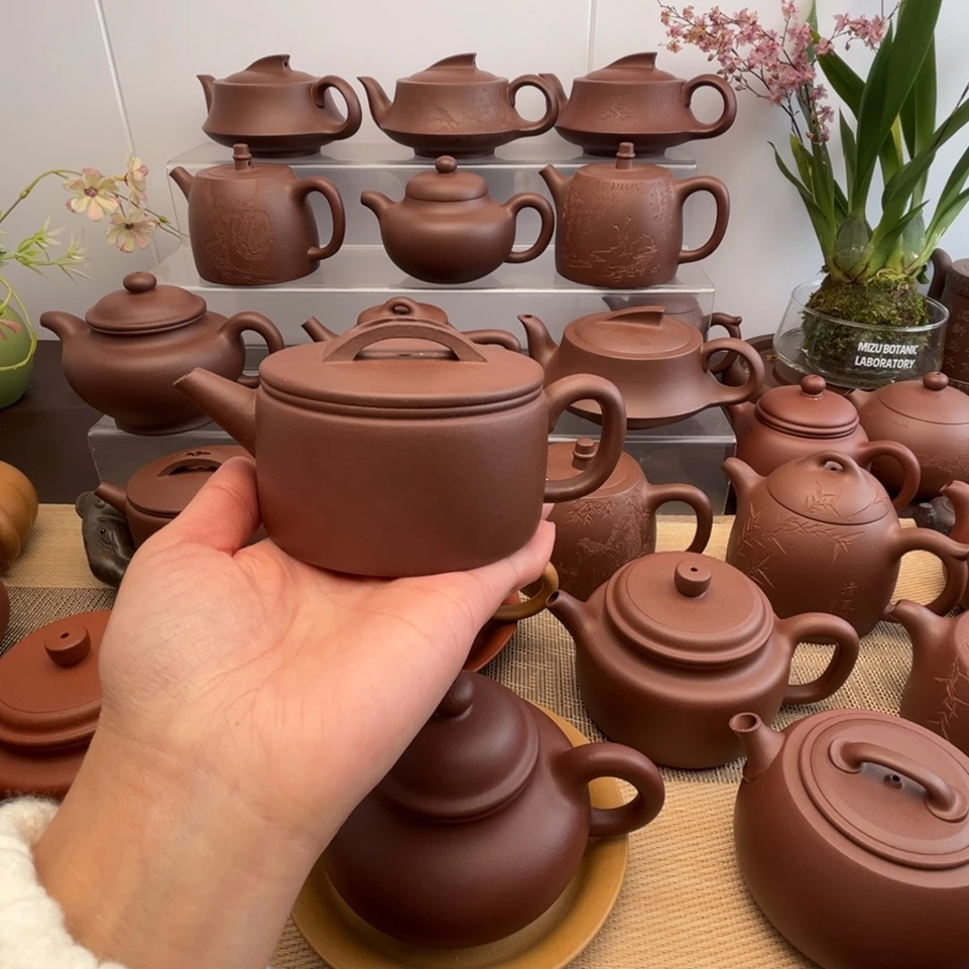 顺***東紫砂茶壶底槽清汉瓦壶