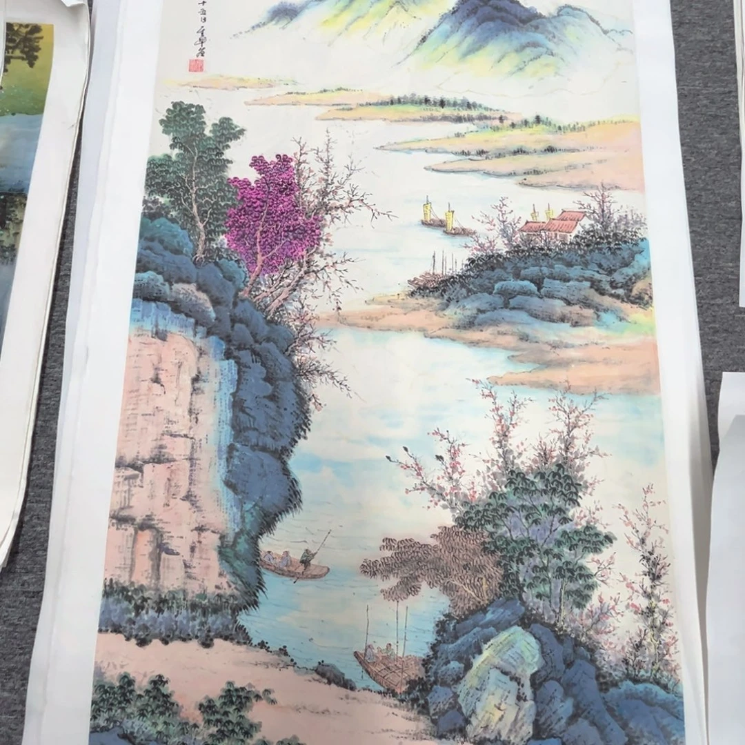 国画绘画作品多次参加全国138.68