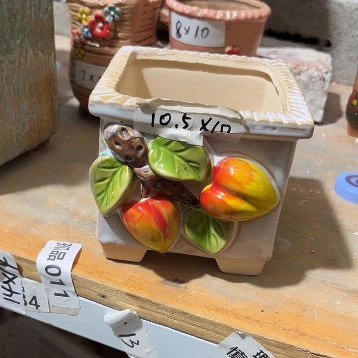 粗陶材质多肉花盆