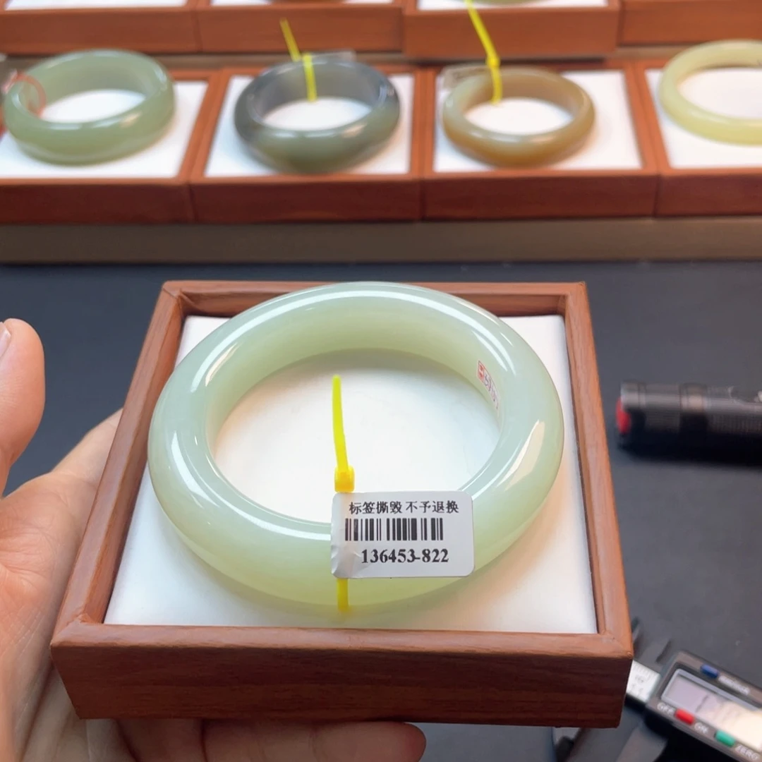 【闪购商品】未镶嵌手镯和田玉链接01。58.6