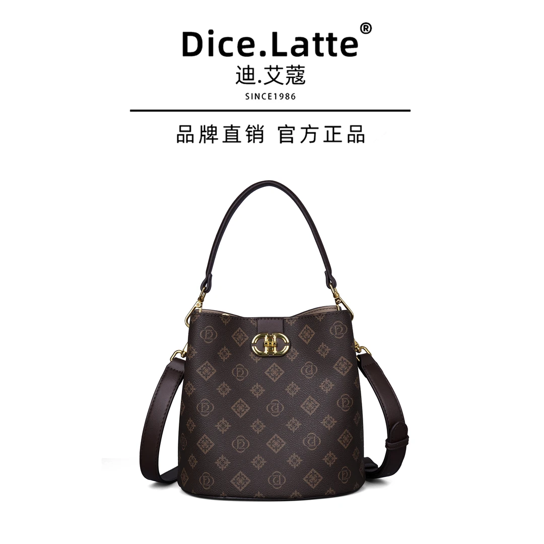 【中環专享品牌清-A】D ICE . LATTE时尚新款轻奢风女包9175咖啡