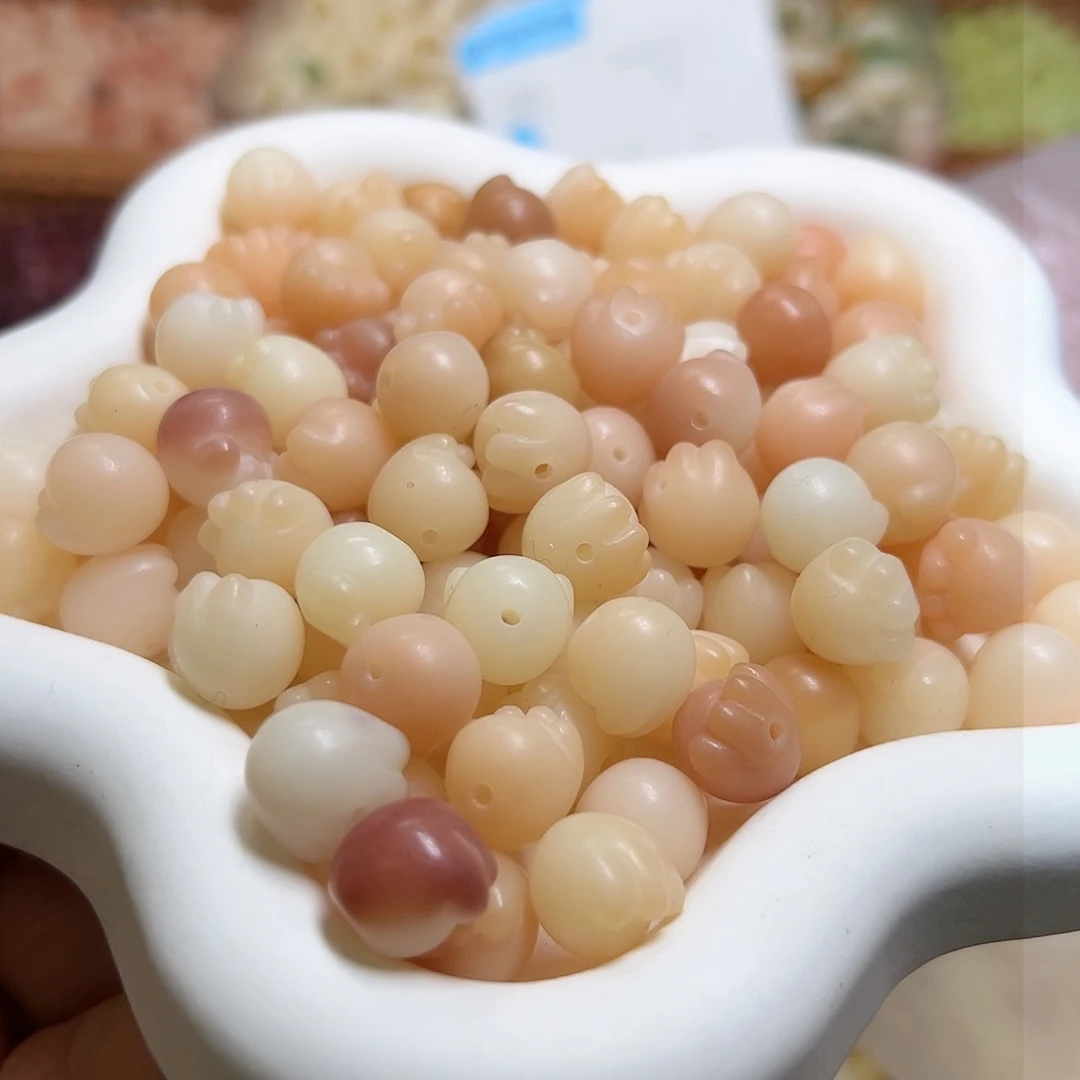 菩提根/象牙果吊坠卡12粉猫爪25颗