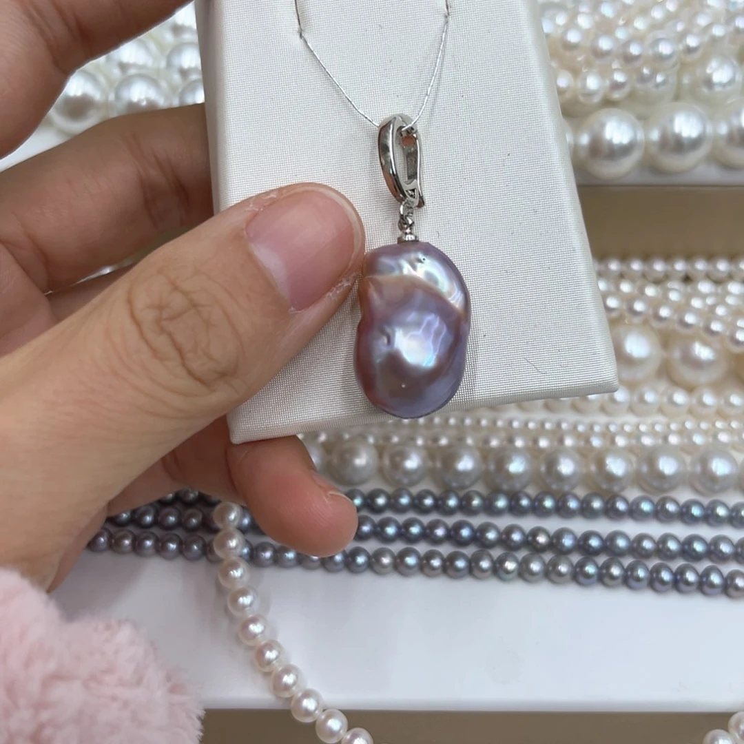 淡水珍珠吊坠(不含链)未镶嵌欣欣巴洛克吊坠