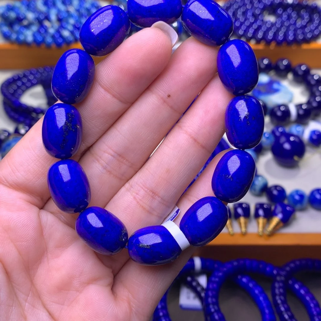 青金石未镶嵌手串12mm