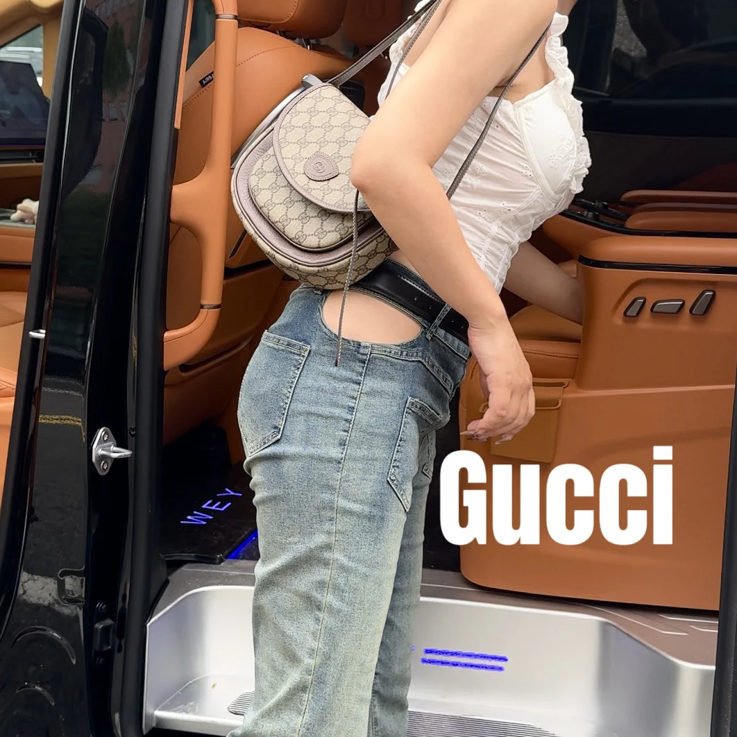 修复品619095/ GUCCI/古驰 老花马鞍包