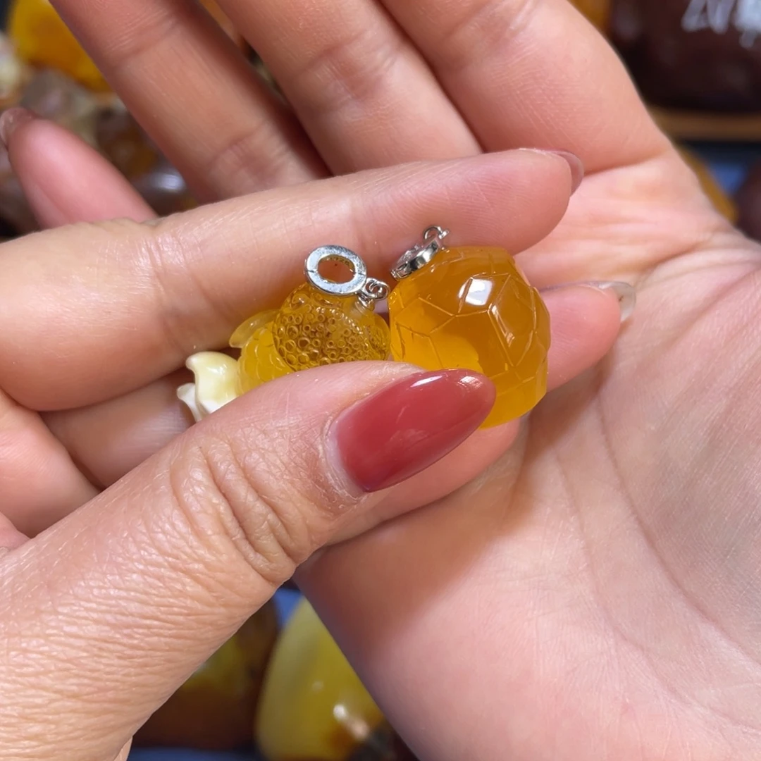 定制琥珀银S925镶嵌该****基