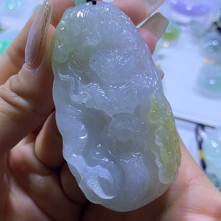 翡翠颈饰未镶嵌天然翡翠A货吊坠